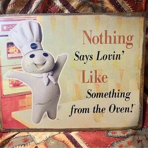 Pillsbury Dough Boy | Metal Sign | Unique Vintage Retro | 70s